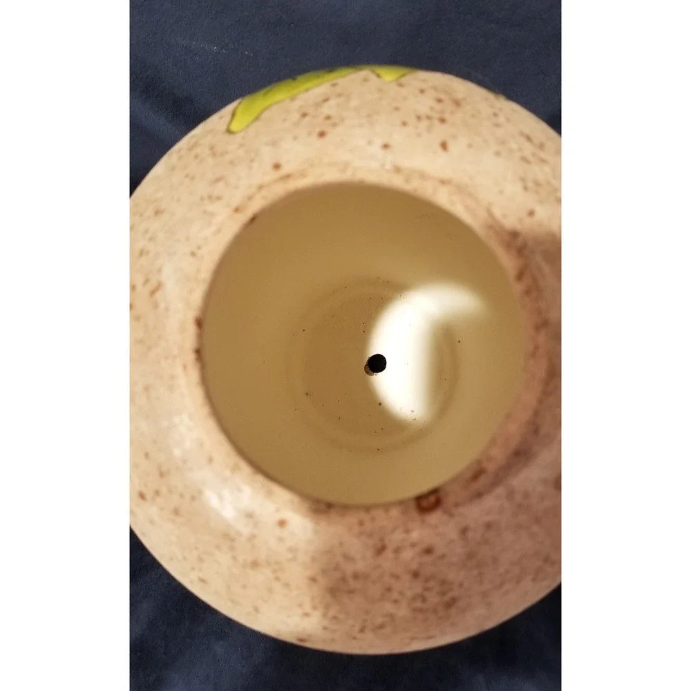 Vintage Ceramic Stoneware Vase Planter Signed by Artist 9.5
